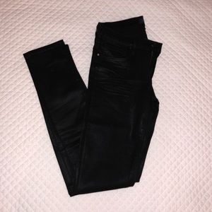 Juicy black coated skinny jeans